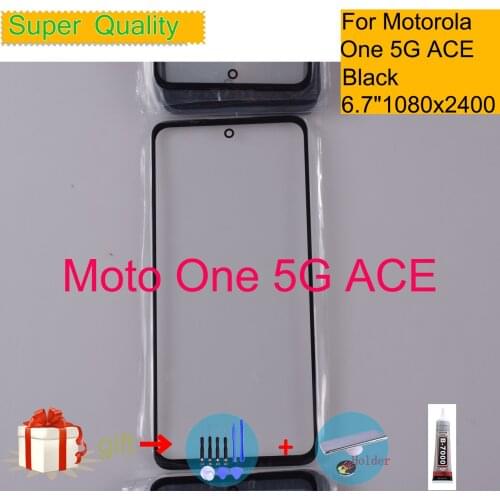 For Motorola Moto One 5G ACE Touch Screen Front Outer Glass Panel Lens For Moto One 5G ACE LCD Glass Replacement
