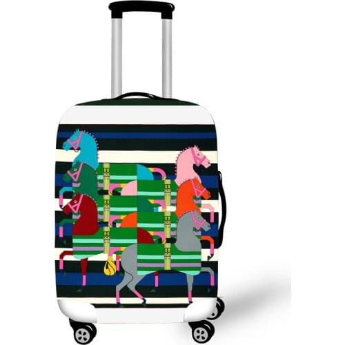 Elastic Luggage Protective Cover Case For Suitcase Protective Cover Trolley Cases Covers 3DTravel Accessories Horse Pattern G111