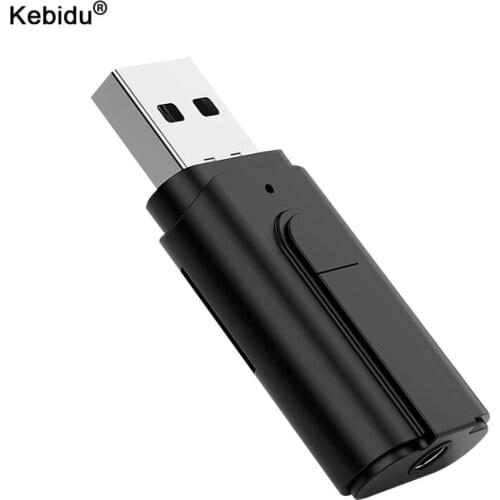 Kebidu 2 IN 1 Receiver Transmitter BT 5.0 TF Card Stereo 3.5mm Jack Wireless Bluetooth Audio Adapter For TV Car Headphone