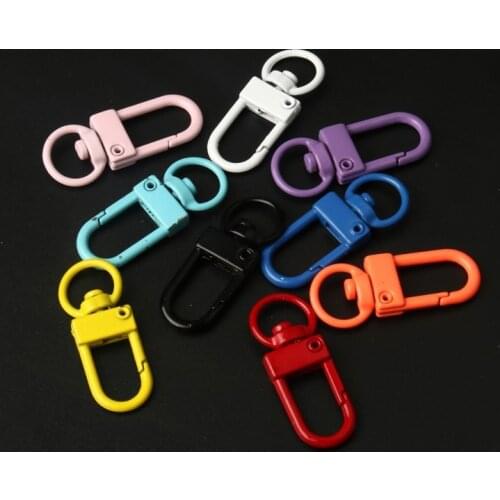 10pcs/lot Metal Clasps Hooks Square Shape Buckle For Jewelry Making Accessories Diy Mask Key Chains Jewellery Supplies Wholesale