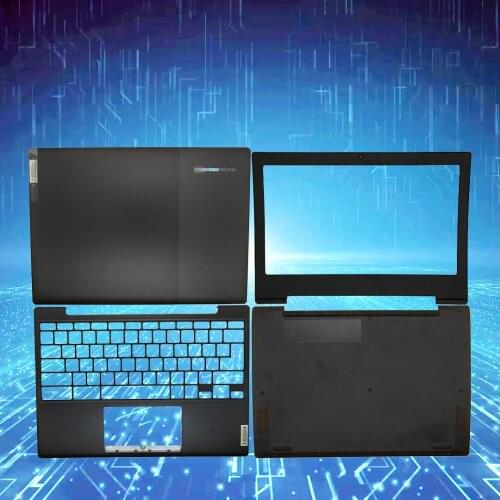 New For Lenovo IdeaPad 3 CB 11IGL05 LCD Back Lid Bezel Palmrest Shell Bottom Case Cover Keyboard Bezel AP1RE000400 AP1RE000300