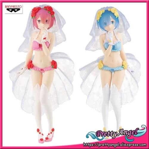 Genuine Banpresto EXQ Ram and Rems Special Assortment Re:ZERO -Starting Life in Another World- Ram Rem Collection Figure