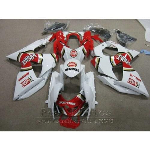 Injection molding plastic fairings for Suzuki GSXR1000 09 10 11 12 white red fairing kit 2009-2012 GSXR1000 NB41