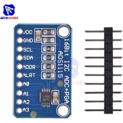 Diymore ADS1115 16 Bit I2C ADC PGA Development Board Analog to Digital Converter Module Converter Inverter Module Board