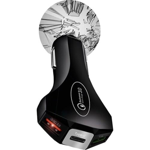 Charger portable QC3.0 Charger fast and safe hammer car charger charger Fast and safe charging intelligent optimization Charge