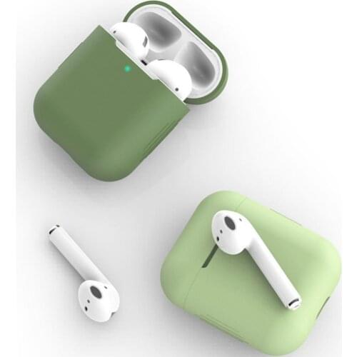 Silicone Mini Anti-Scratch Protective Case Cover Storage Box for Air-Pods 1 2
