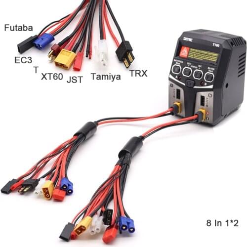 SKYRC T100 DUAL 5A 2X50W Balance Charger for 2S 3S 4S LiPo/LiIon/LiFe/LiHV Battery RC FPV Racing Drone Quadcopter Model RC Parts