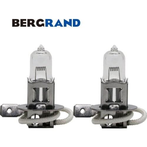 2PCS 24V Truck Light H3 70W Clear Glass 3100K Fog Halogen Lights Head Lamp Quartz Glass Light Bulb For Cars Universal