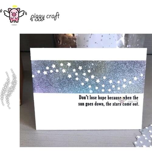 Piggy Craft metal cutting dies cut die mold 2019 Three stars frame Scrapbook paper craft knife mould blade punch stencils dies
