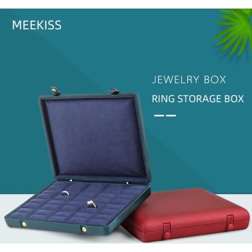 New jewelry box European high-end luxury box necklace ring bracelet double open large capacity display box jewelry storage box