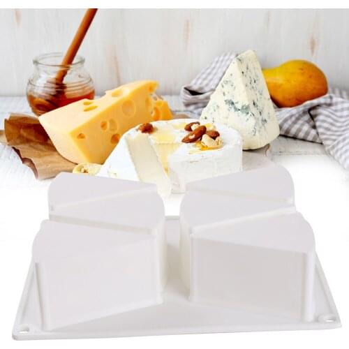 8-Cavity 3D Cheese Shape Silicone Mold DIY Fondant Cake Decorating Tools Chocolate Jelly Pudding Mould Baking Kitchen Tool