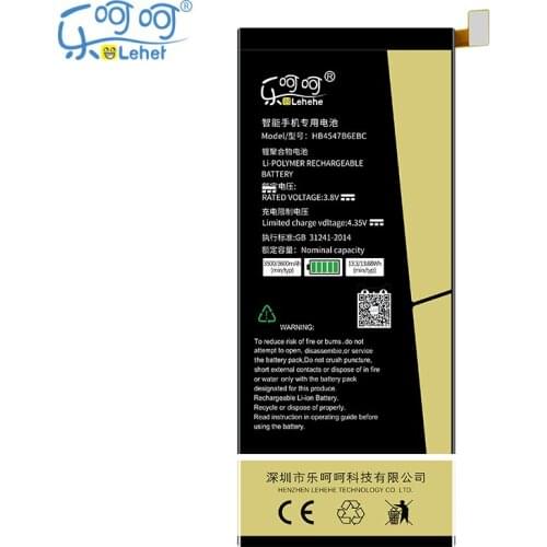 New LEHEHE Battery for Huawei Honor 6 Plus 3600mAh HB4547B6EBC High Quality Smartphone Batteries Replacement with Tools Gifts