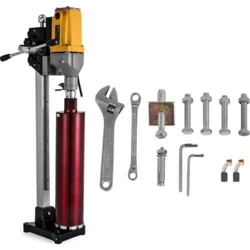 Diamond Core Drilling Machine 6 inch 160mm Max Diamond Core Drill Rig with Stand Drill Bits for Diamond Concrete Drilling