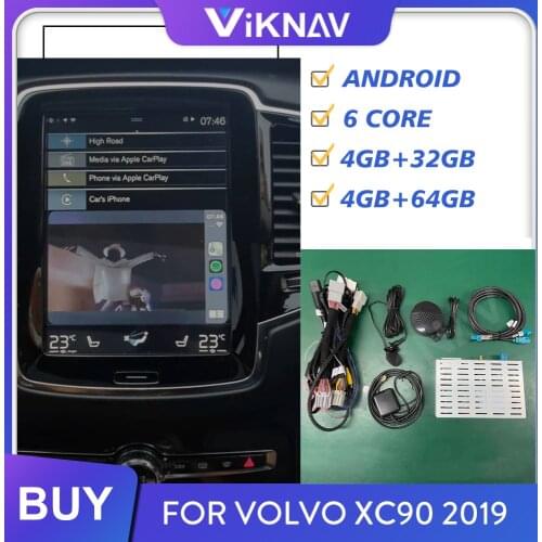 Android car radio multimedia player video interface box car decoding tool for volvo XC90 2019