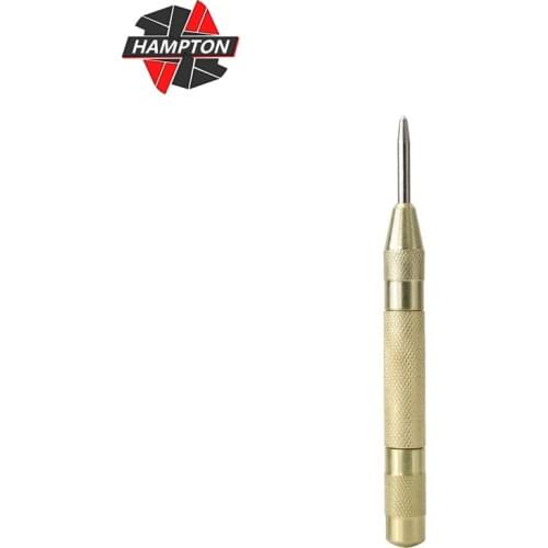 Hampton 130mm Automatic Center Punch HSS Pin Spring Loaded Mark Center Punch Tool Wood Indentation Mark Woodworking Tool Bit