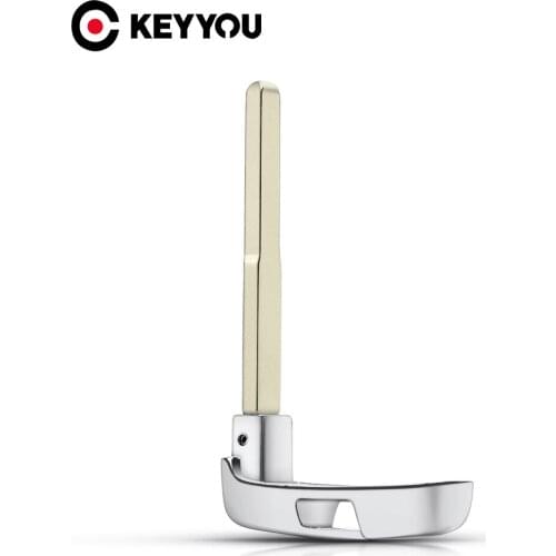 KEYYOU Car Key Uncut Blade Emergency Insert for Land Rover Range Rover Velar Discovery 4 Mechanical 2018 2019 KOBJXF18A