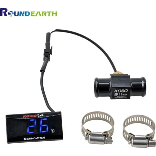 Motorcycle Scooter LCD Digital Display Water Temperature Gauge 0-120 Celsius Temp Meter XMAX250 300 NMAX CB 400 CB500X Sensor