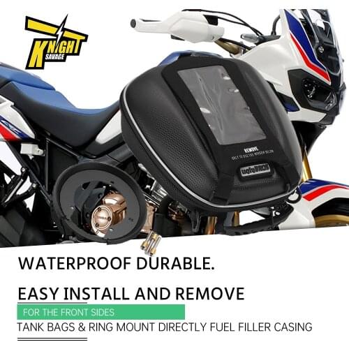 For HONDA CB500X CB650R CB1000R CB300R CRF1000L Motorcycle Waterproof Saddle Tank Bags & Ring Mount Directly Fuel Filler Casing