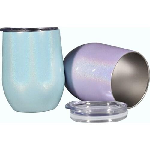 340ML Egg Eggshell Cup Double-Layer Big Belly Water Cup U-Shaped Stainless Steel 12OZ Thermos Cup Support Customization