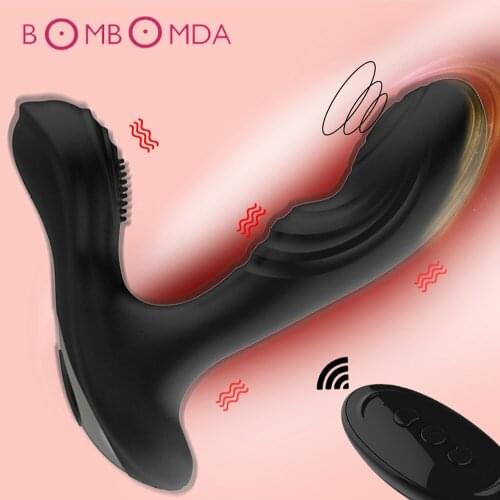 Dildo Vibrator For Adult Men Prostate Massager 12 Speed Wireless Remote Butt Plug Anal Plug Vibrator Anal Sex Toy Men Masturbate