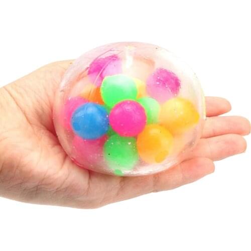 Hot Teenagers Squeeze Ball, Pressing Kneading Multicolor Toy Decompression Plaything for Adult