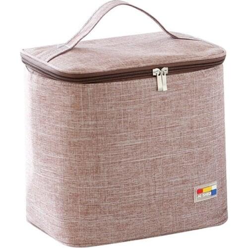 Good Lunch Box Women Men Insulated Cute Lunch Bag Small Large Food Container Bag 25 *19 *25.0cm Oxford Lunch Bag W30531