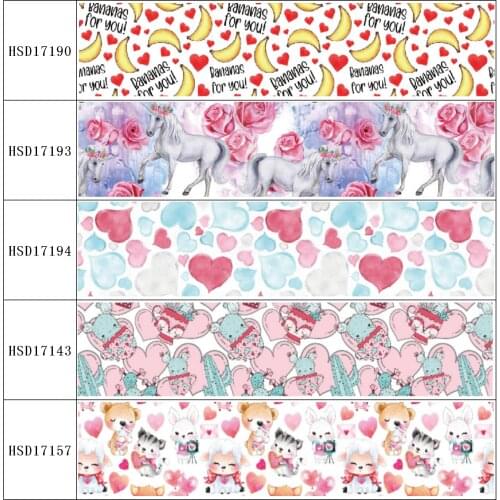 HSDRibbon free shipping 3" 75mm heat transfer printed hsd-design series Grosgrain Ribbon 50Yards/Roll