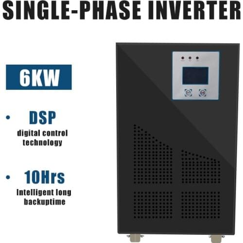 INVERTER 96V TO 220V 6KW TO 220VAC 96VDC FOR SOLAR POWER SYSTEM 6000W OFF GRID SOLAR INVERTER LOW FREQUENCY FOR HOME