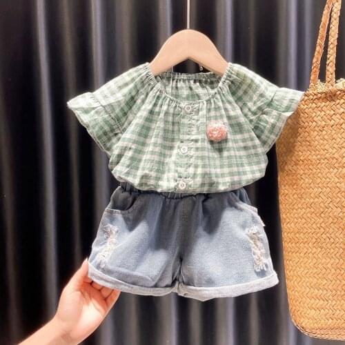 Baby girls clothes sets summer newborn cotton t-shirt+shorts 2pcs tracksuits for bebe girls toddler birthday jogging outfit 2020