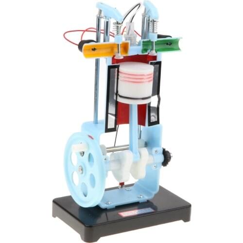 Metal Four-Stroke Combustion Engine Model School Physical Teaching Aid Kids Toy Gift