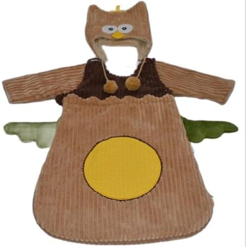 Fashion Unisex Newborn Baby Sleeping Bags Winter Boy Girl Sleepsacks with Cap Infant Cotton Anti Tipi Envelope 60CM