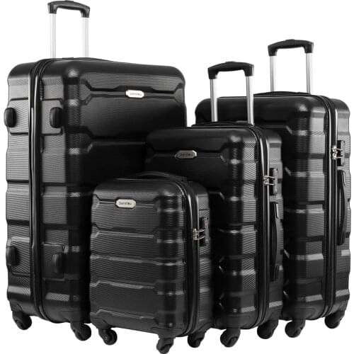 18 22 26 30 Inch Abs Premium Travel Suitcase Set Luggage Bag Travel Suitcases Business Luggage Wheeled Bags Suitcase