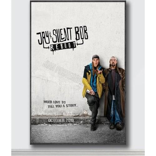 NJ014 Jay and Silent Bob Reboot Movie 1 Silk Posters and Prints wall art Art Poster Home Decor