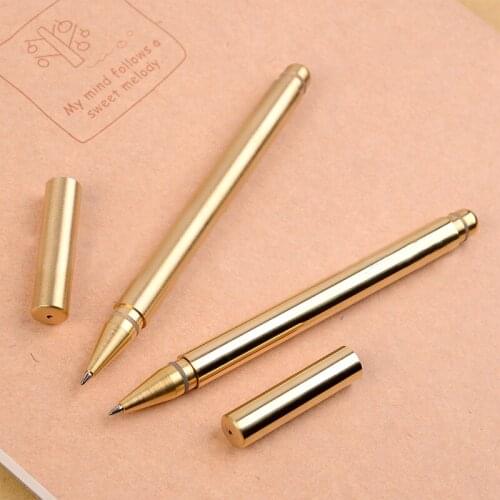 H976 New handmade Brass pen neutral pen metal signature pen EDC outdoor tactical pen