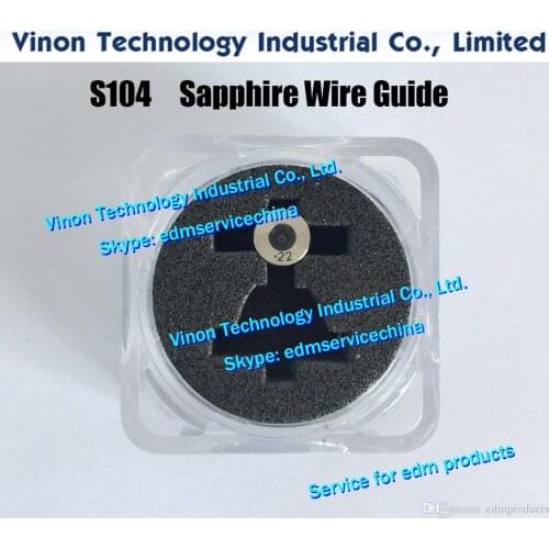 Ø0.35mm edm Wire Guide (Sapphire) S104 3080227, Upper Sapphire dies guide A for AWT for AQ,A,EPOC edm machine EDM Sapphire Guide