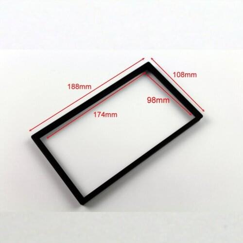 188mm * 108mm 2 DIN ABS Plastic Frame Panel Fascias For Aftermarket Radio Stereo DVD Player GPS Navigation Installation