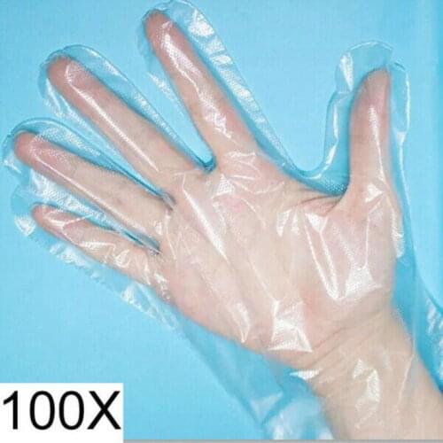 100PCS/Set Food Plastic Gloves Disposable Gloves for Restaurant Kitchen BBQ Eco-friendly Food Gloves Fruit Vegetable Gloves