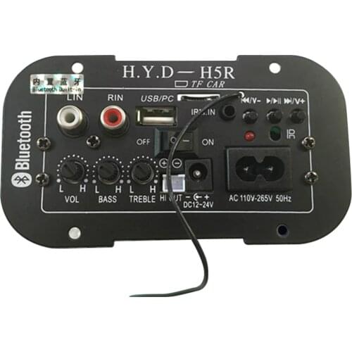 Subwoofer Amplifier Board Car Bluetooth Audio Amplifiers 12V 24V 220V For 5-8inch Speakers DIY