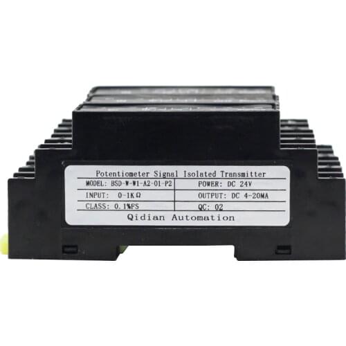 BSD-W potentiometer signal isolated transmitter 1 in 1 out displacement signal potentiometer transmitter