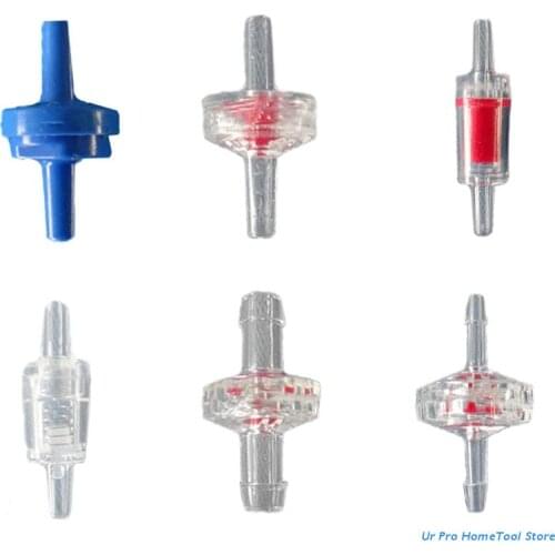 Barb Hose One Way Inline Check Val ve Non Return Ozone Resistance Plastic One-Way Fuel Oil Water Gas Pump Air Check M17E