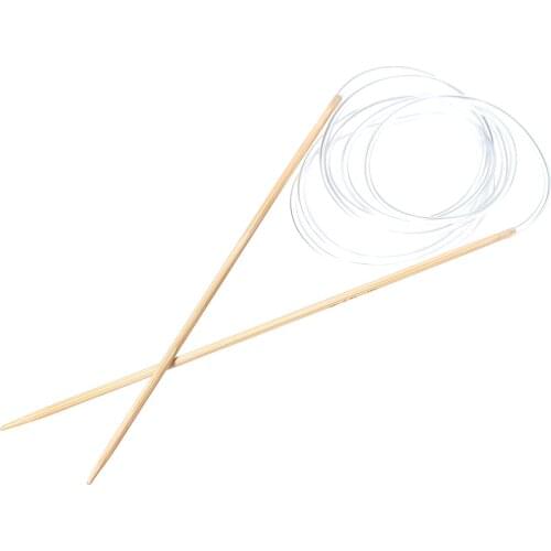 1PC 2.25mm Natural Bamboo Circular Knitting Needles Sweater Yarn For Weaving Soft Tube Crochet Hooks set DIY Tools 120cm long