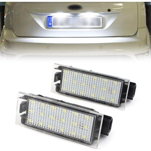 Car License Plate LED Light Number Plate Lamp For Renault Twingo Clio Megane Laguna Velsatis Master