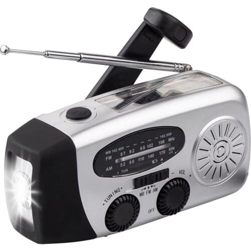 Outdoor Emergency Radio 600mAh Solar Weather Radio NOAA/AM/FM Portable Radio
