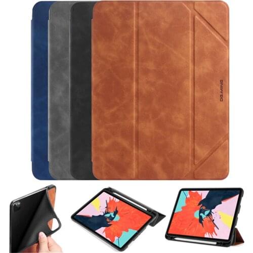 DG.MING Stand Smart Case Flexible Flip Cover Wake/Sleep For iPad Pro 9.7 2017/2018/2019 Air2 Air3 iPad6/5/7 10.2" 10.5" Pro 11"