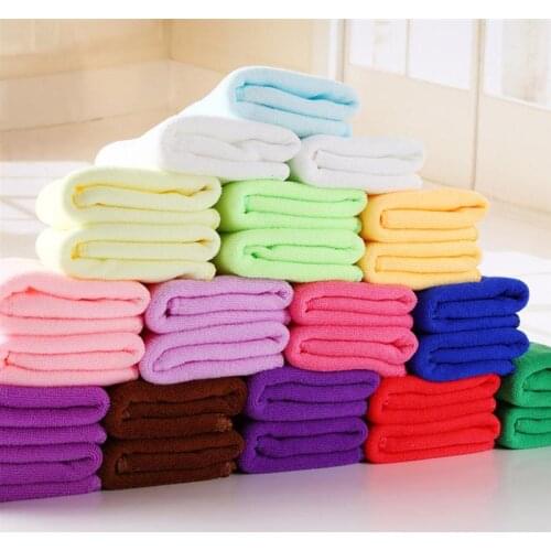 Water Absorbing Microfiber Towels Washcloth Multi-purpose Cleaning Cloth for Bathing Hair Drying Face Cleaning Car Wiping