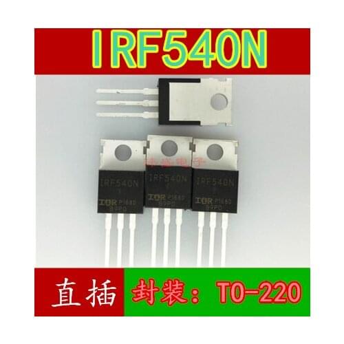 10pcs IRF540N 100V 33A 140W TO-220