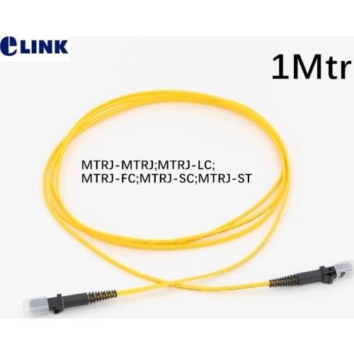 10PCS MTRJ 1M fiber Patchcord SM MTRJ-LC MTRJ-FC MTRJ-SC MTRJ-ST optical fibre jumper 1mtr duplex 9/125 OS2 Free shipping ELINK