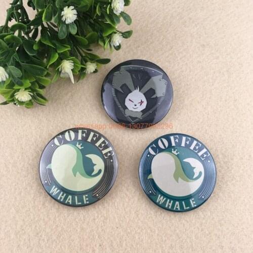 20pcs custom circle badge Promotion gifts logo printing Round Tin Plate White Plastic Back Pin Button Badge