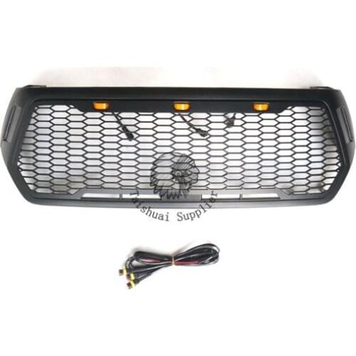 2018 4x4 Parts Offroad Car Front Bumper Grille ABS For Hilux Revo Rocco Grille With Letter For Conquest 2019