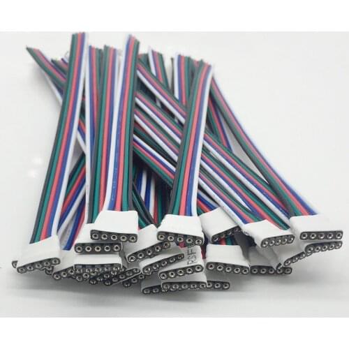 5 Pcs 4 pin/5 Pin LED Cable Male Female Connector Adapter Wire For 5050 3528 SMD RGB RGBW led strip light RGB RGBW LED Controll